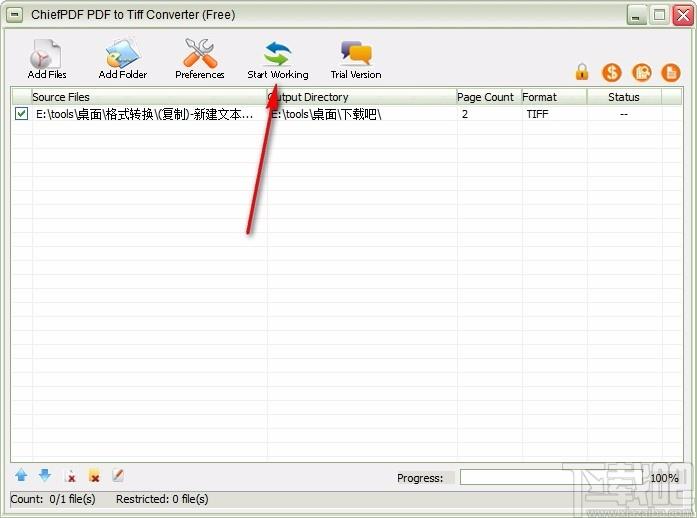 ChiefPD FPDF to Tiff Converter Free,PDF转TIFF,图片转换